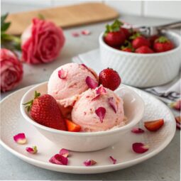 Strawberry Rose Ice Cream Recipe