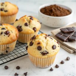 Bakery Style Chocolate Chip Muffins Recipe