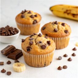 Chocolate Chip Banana Muffins Recipe