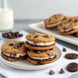 Oreo Stuffed Chocolate Chip Cookies Recipe