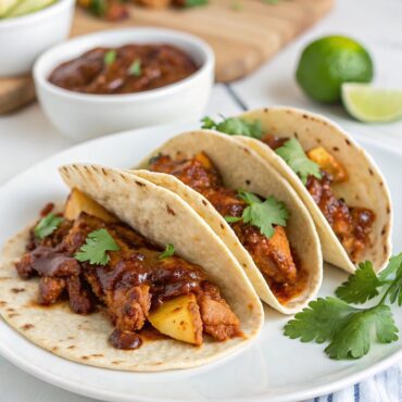Mole BBQ Chicken Tacos