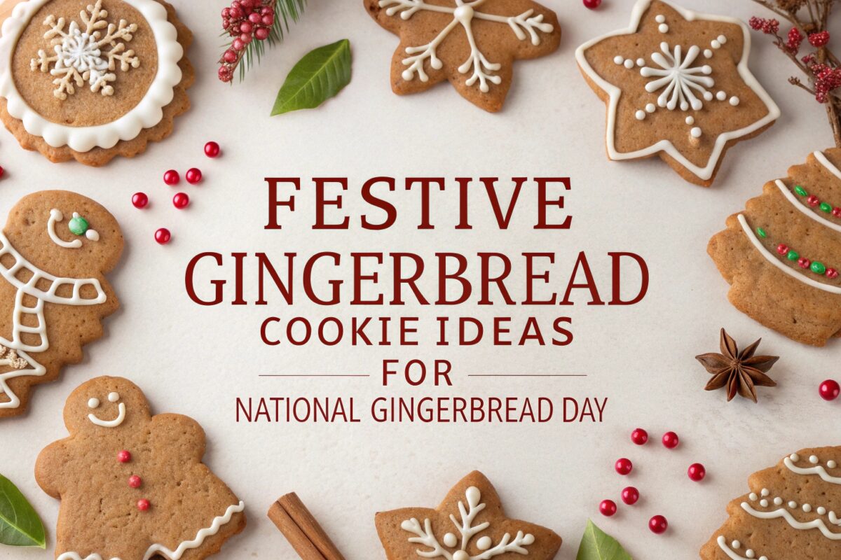 Festive Gingerbread Cookie Ideas for National Gingerbread Day