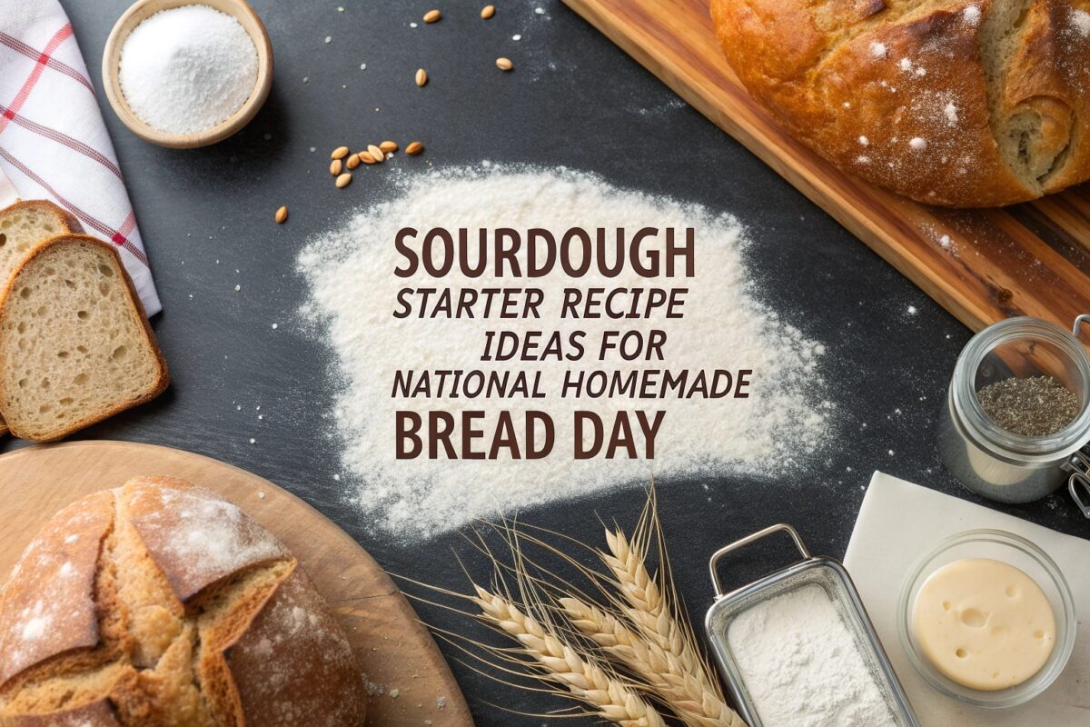 Sourdough Starter Recipe Ideas for National Homemade Bread Day