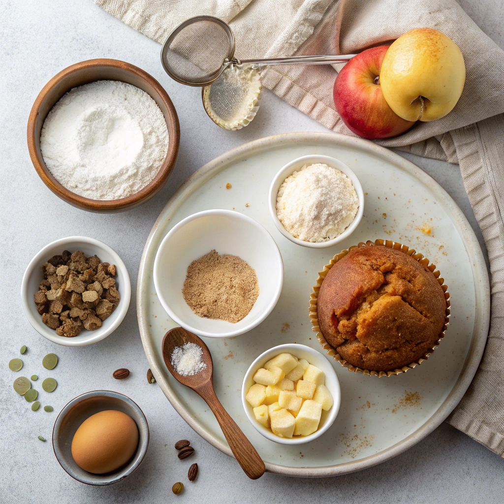 Apple Muffins Recipe Ingredients