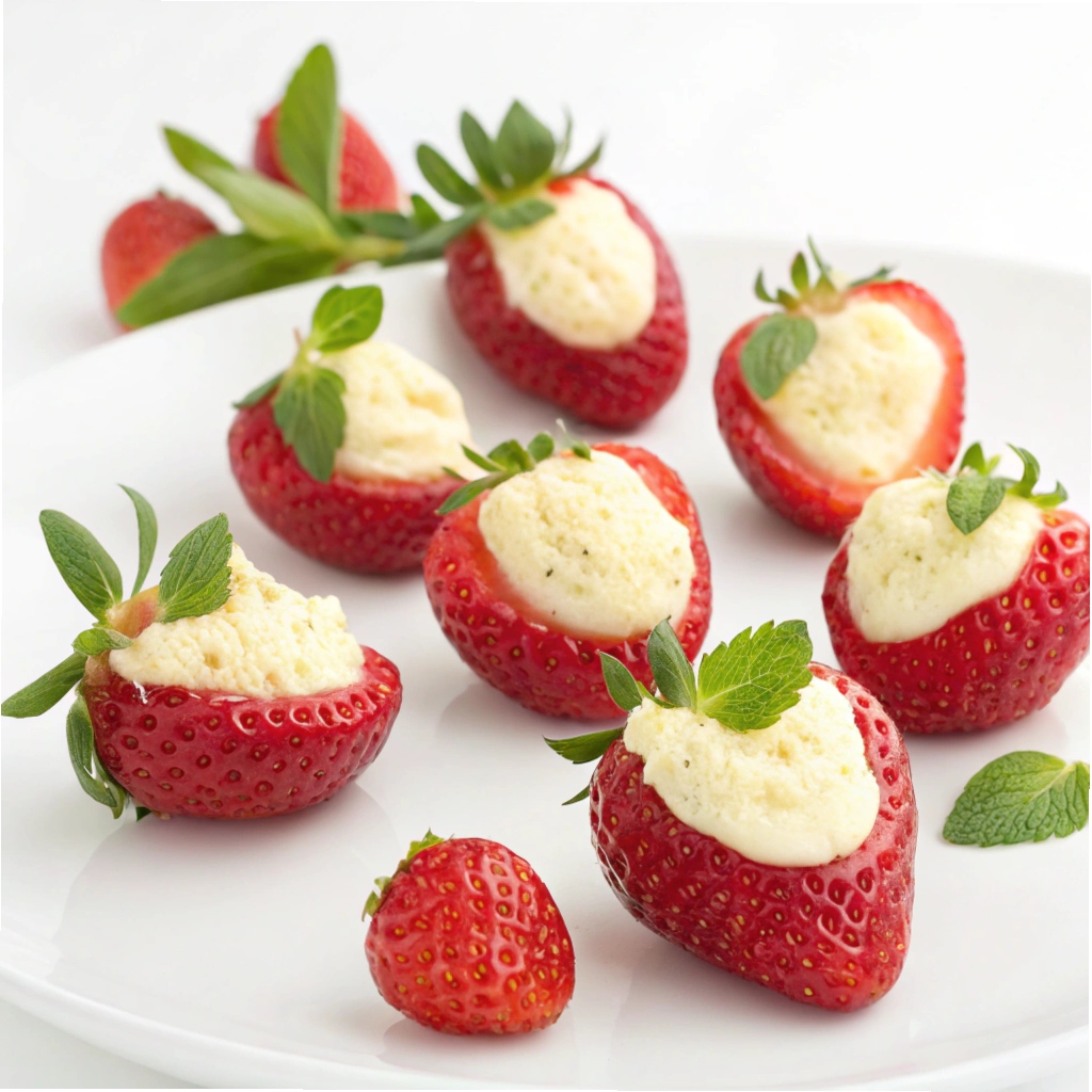 Cheesecake Stuffed Strawberries Recipe