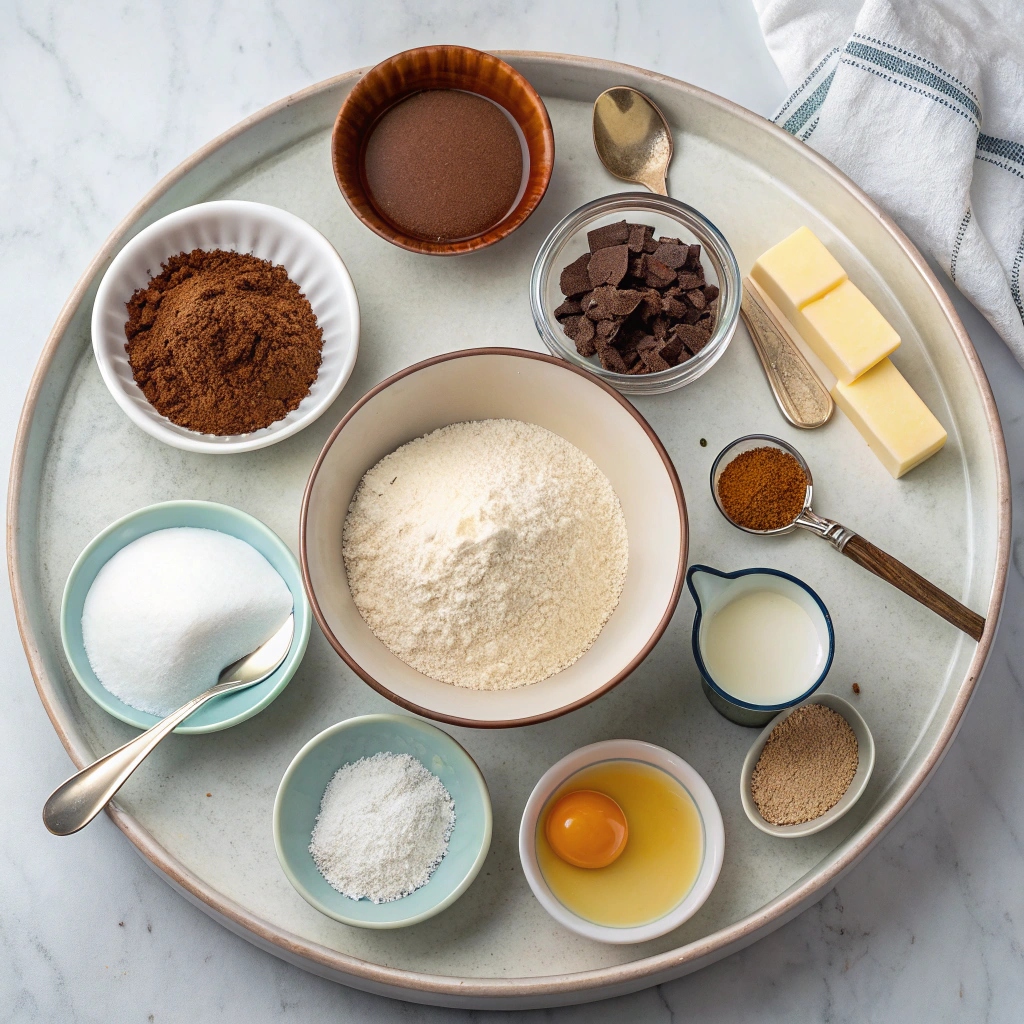 Dark Chocolate Mini Cupcakes with Salted Caramel Frosting Recipe Ingredients