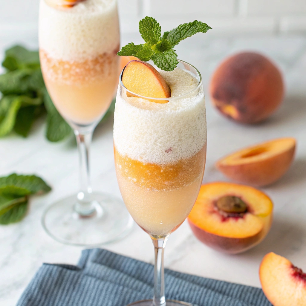 Frozen Peach Bellini