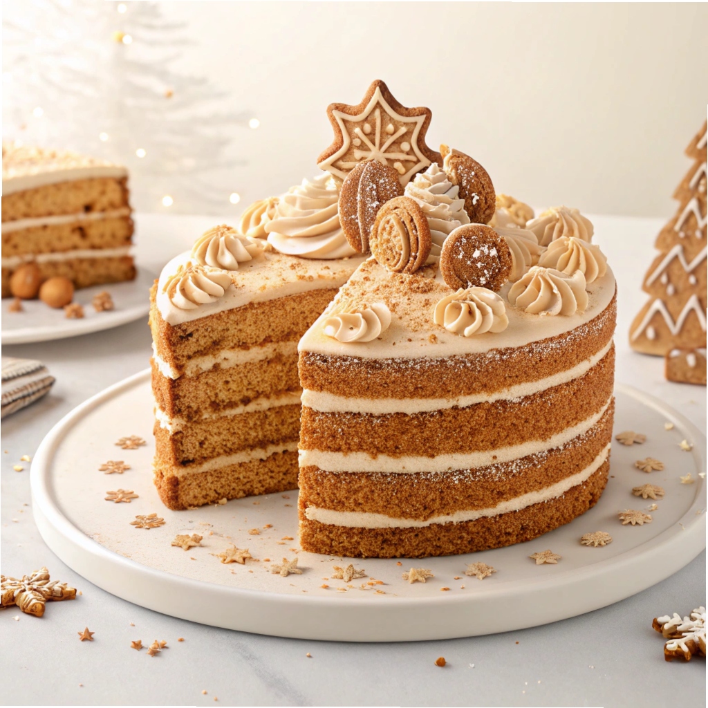 Gingerbread Layer Cake Recipe