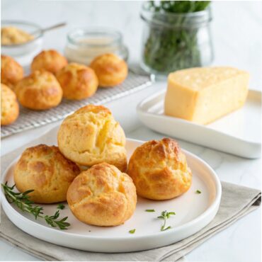 Gougères (Cheese Puffs) Recipe