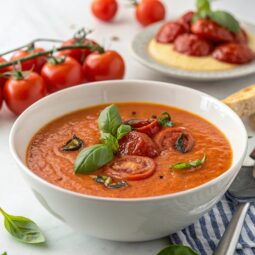 Tomato Basil Soup (with fresh roasted tomatoes) Recipe