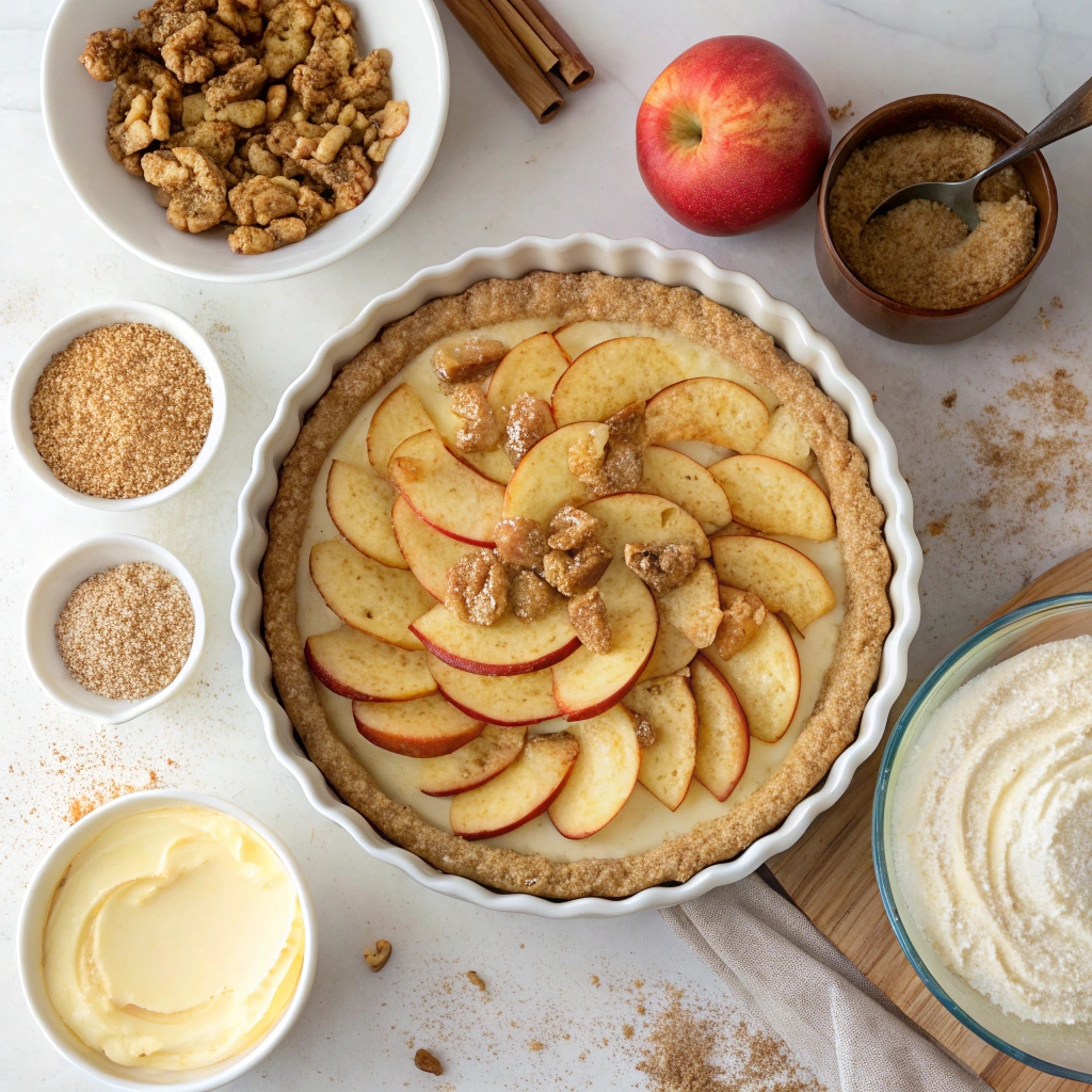 Apple Pie Cheesecake Recipe Ingredients