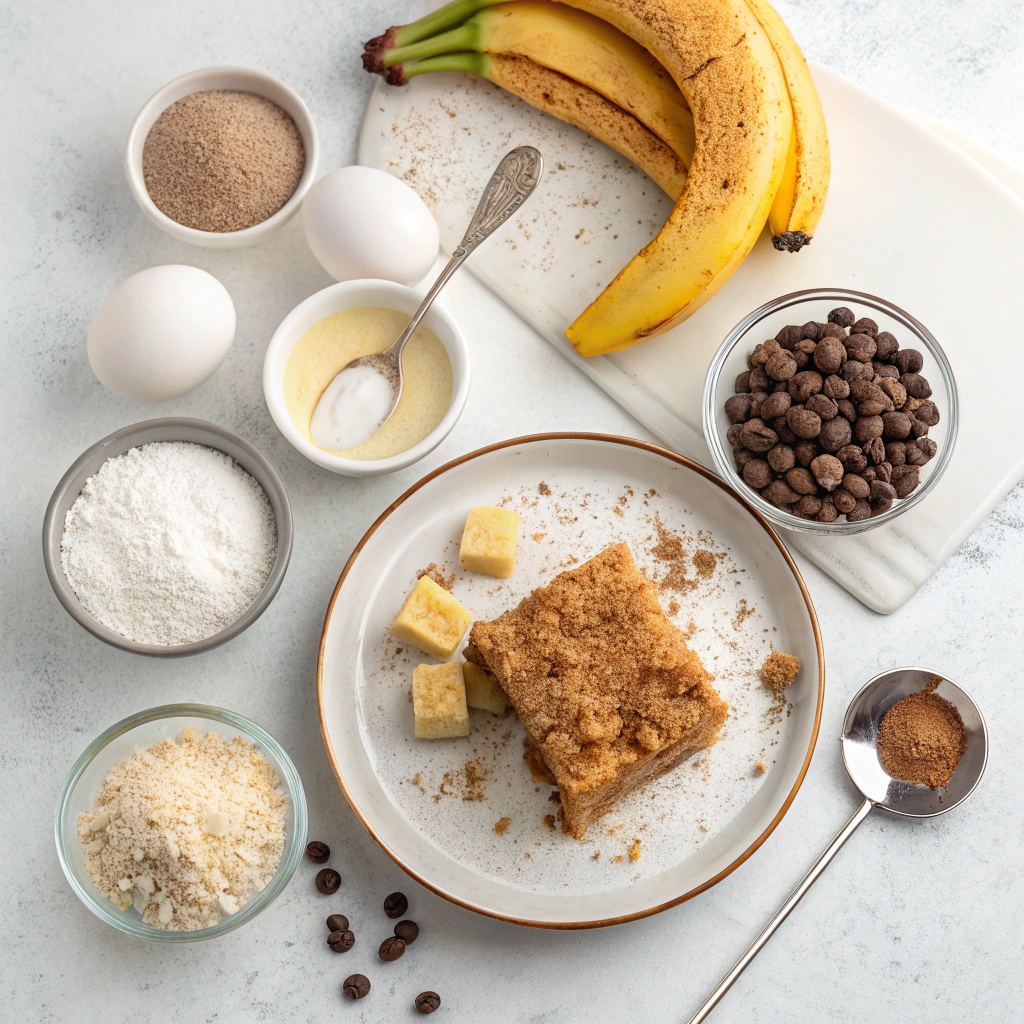 Banana Coffee Cake Recipe Ingredients