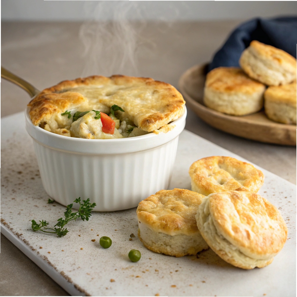 Chicken Pot Pie with Biscuits Recipe