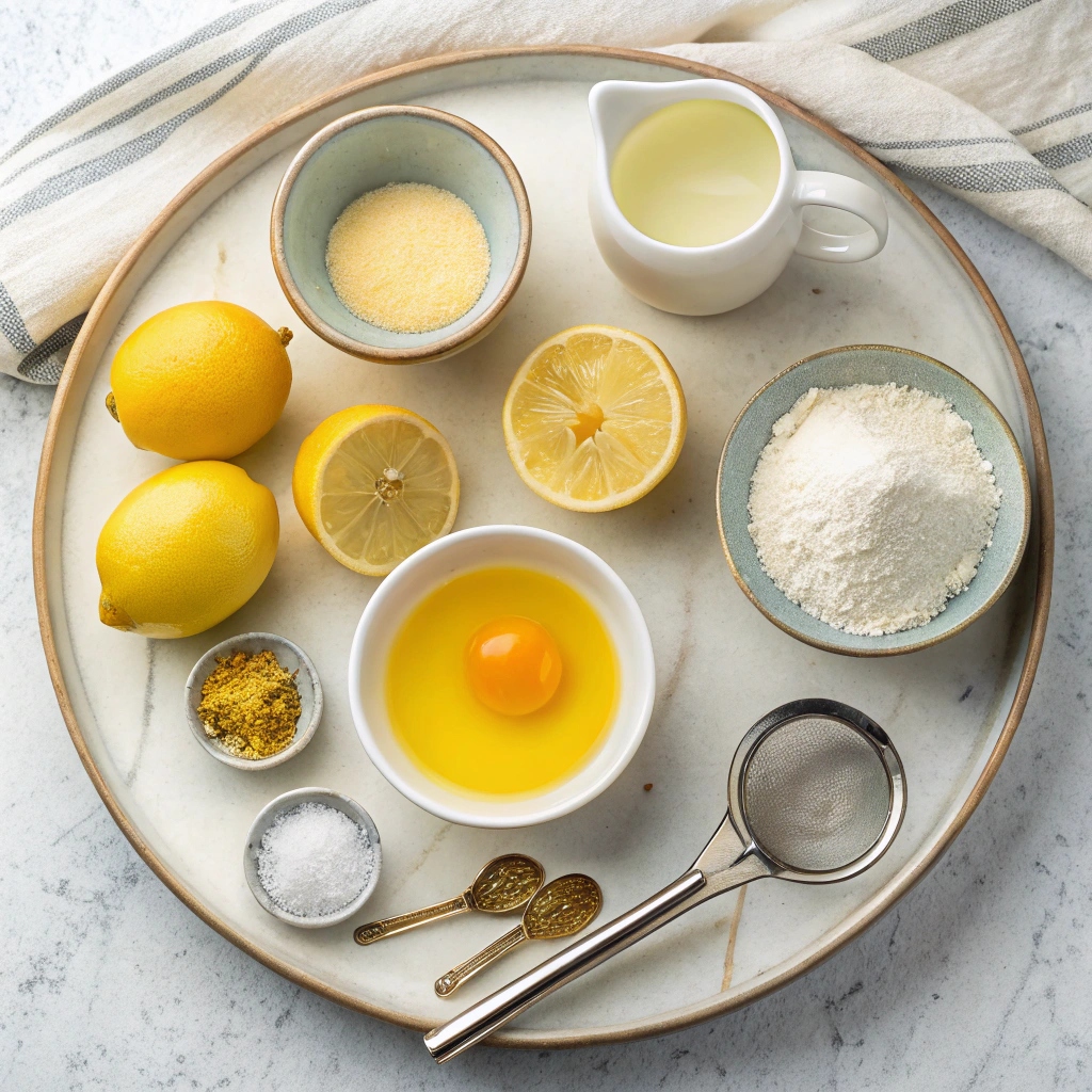 Lemon Brownies Recipe Ingredients