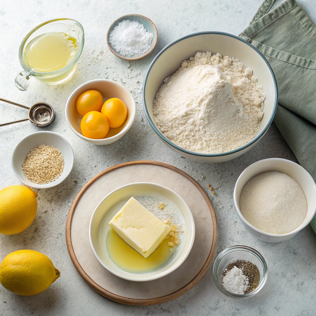 Lemon Poppy Seed Cookies Recipe Ingredients