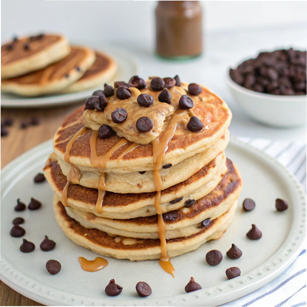 Peanut Butter Chocolate Chip Pancakes Recipe