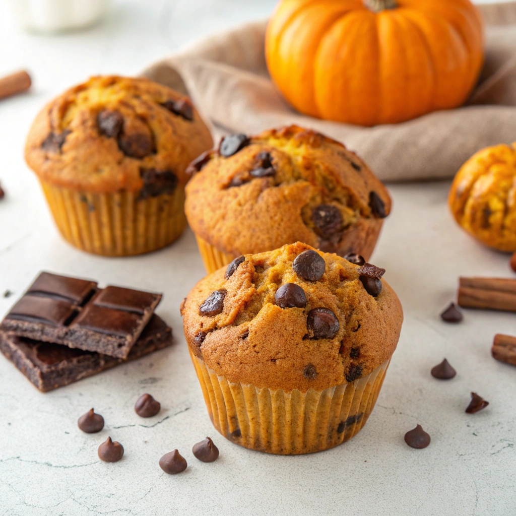 Pumpkin Chocolate Chip Muffins