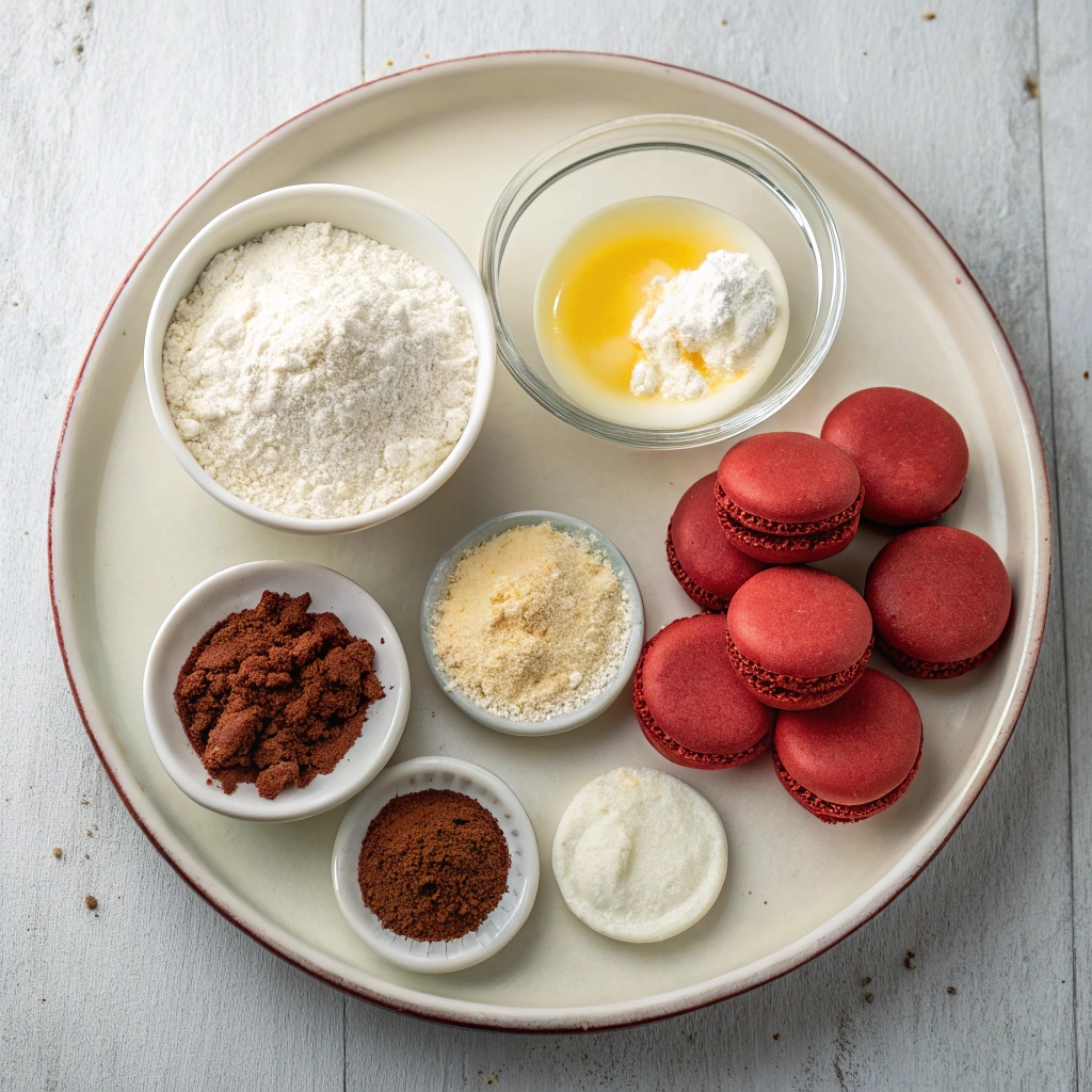 Red Velvet Macarons Recipe Ingredients