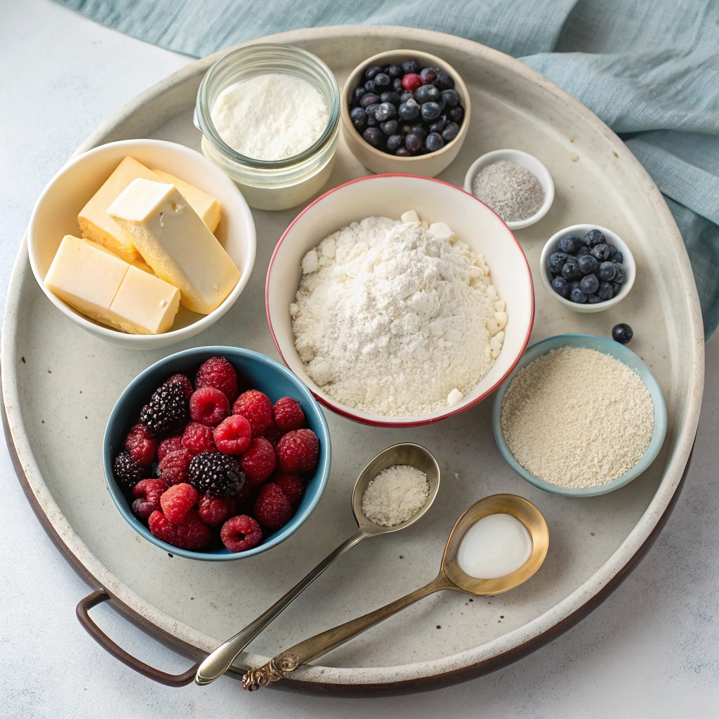 Triple Berry Scones Recipe Ingredients