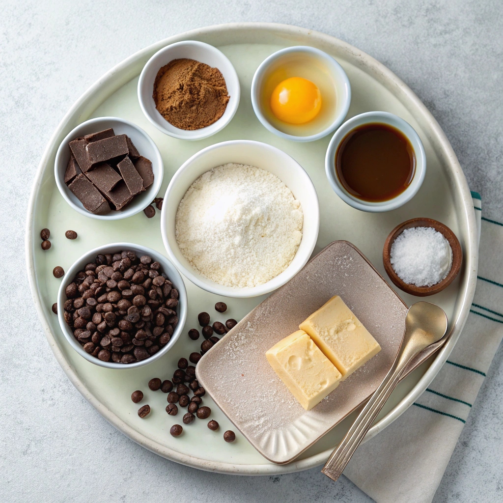 Vanilla Bean Sandwich Cookies with Chocolate Cream Recipe Ingredients