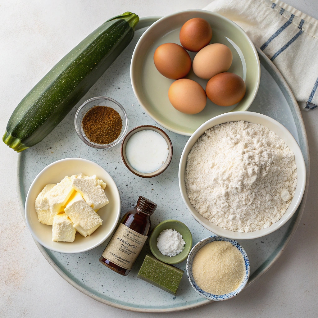 Zucchini Cake Recipe Ingredients