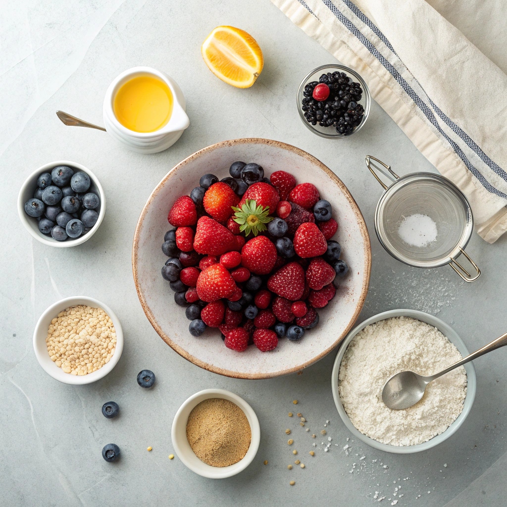 Berry Crisp Recipe Ingredients