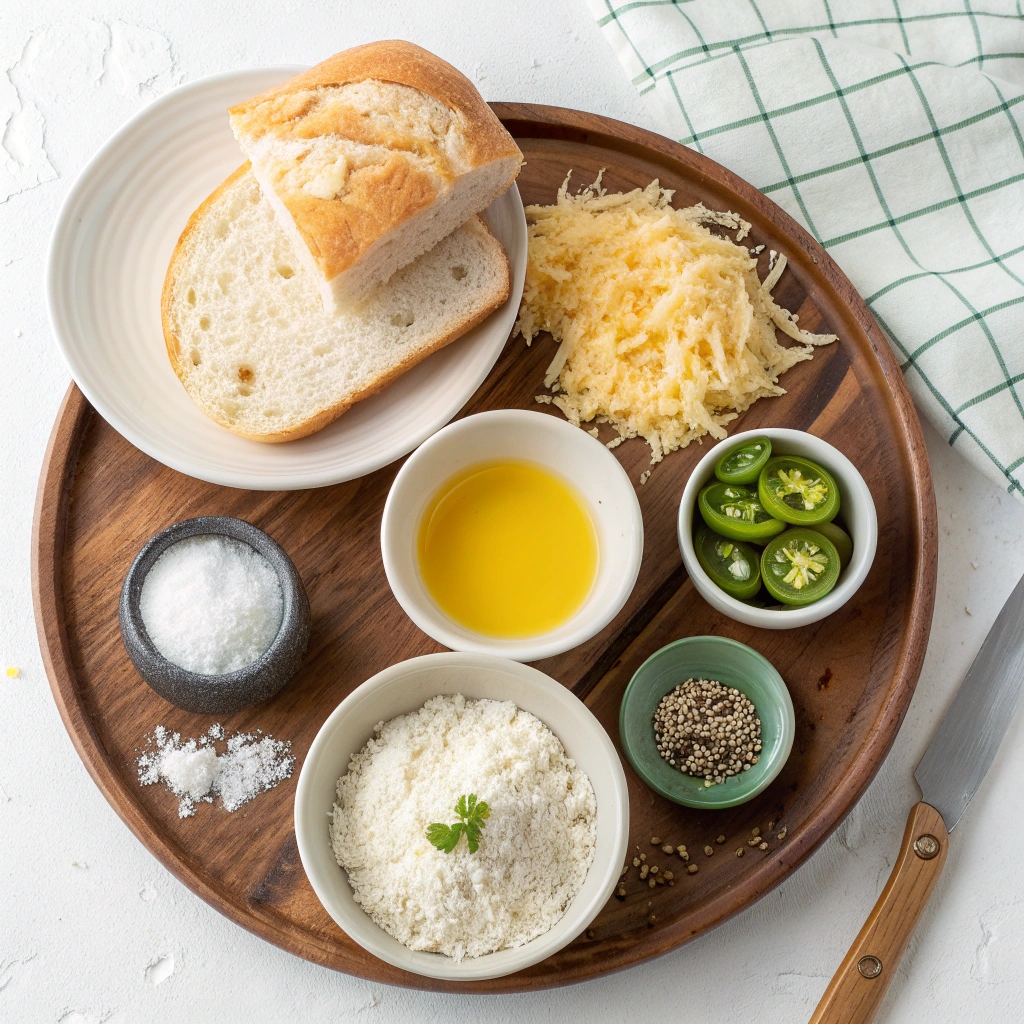 Cheddar Jalapeño Sourdough Bread Recipe Ingredients