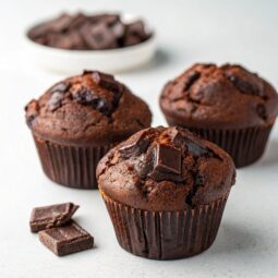 Chocolate Sourdough Muffins