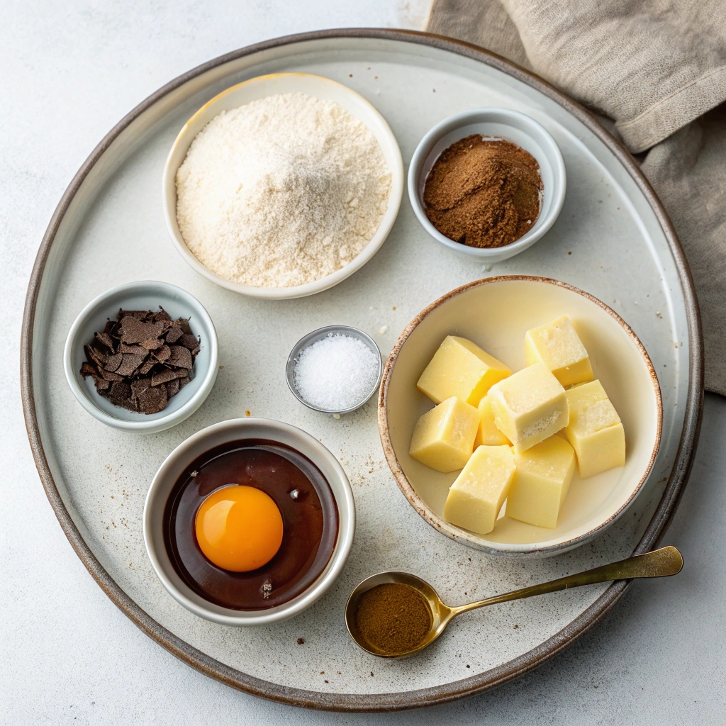 Chocolate Thumbprint Cookies Recipe Ingredients
