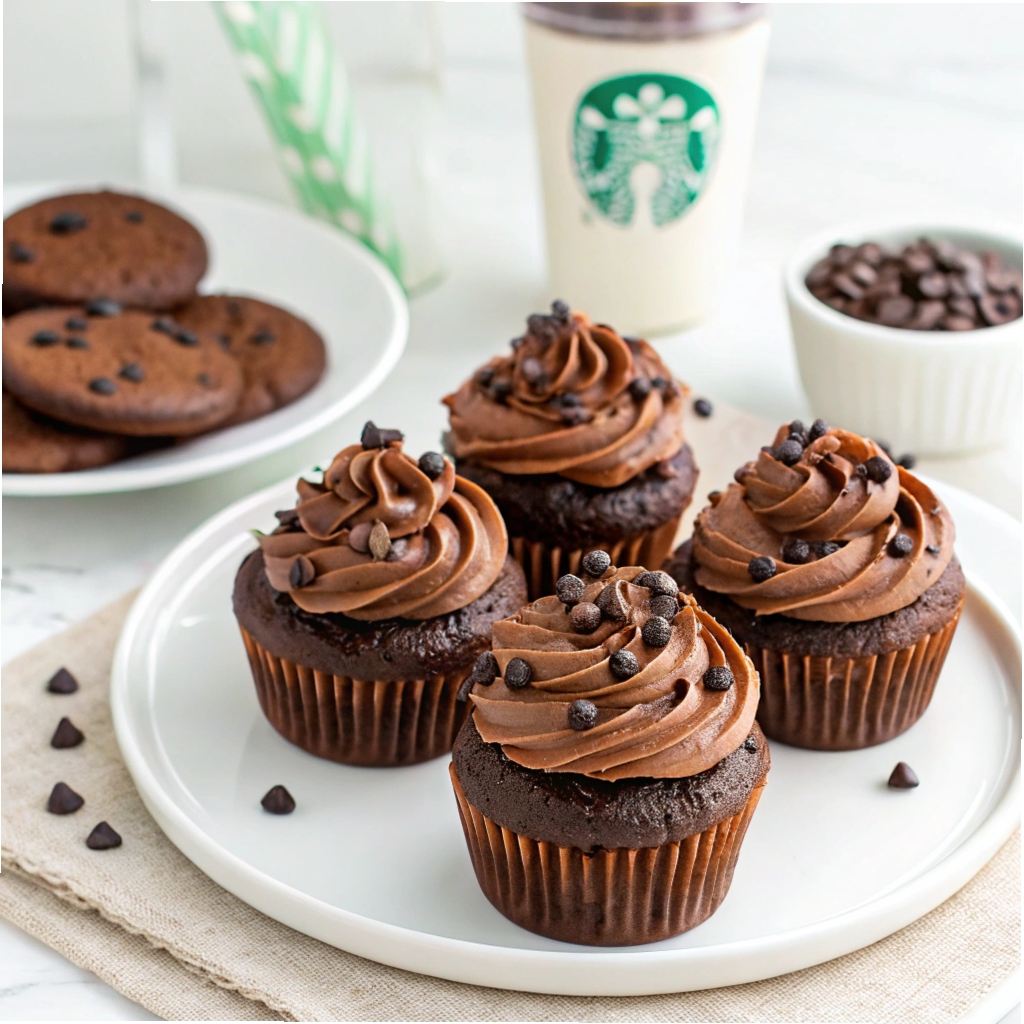 Copycat Starbucks Double Chocolate Chip Frappuccino Cupcakes Recipe