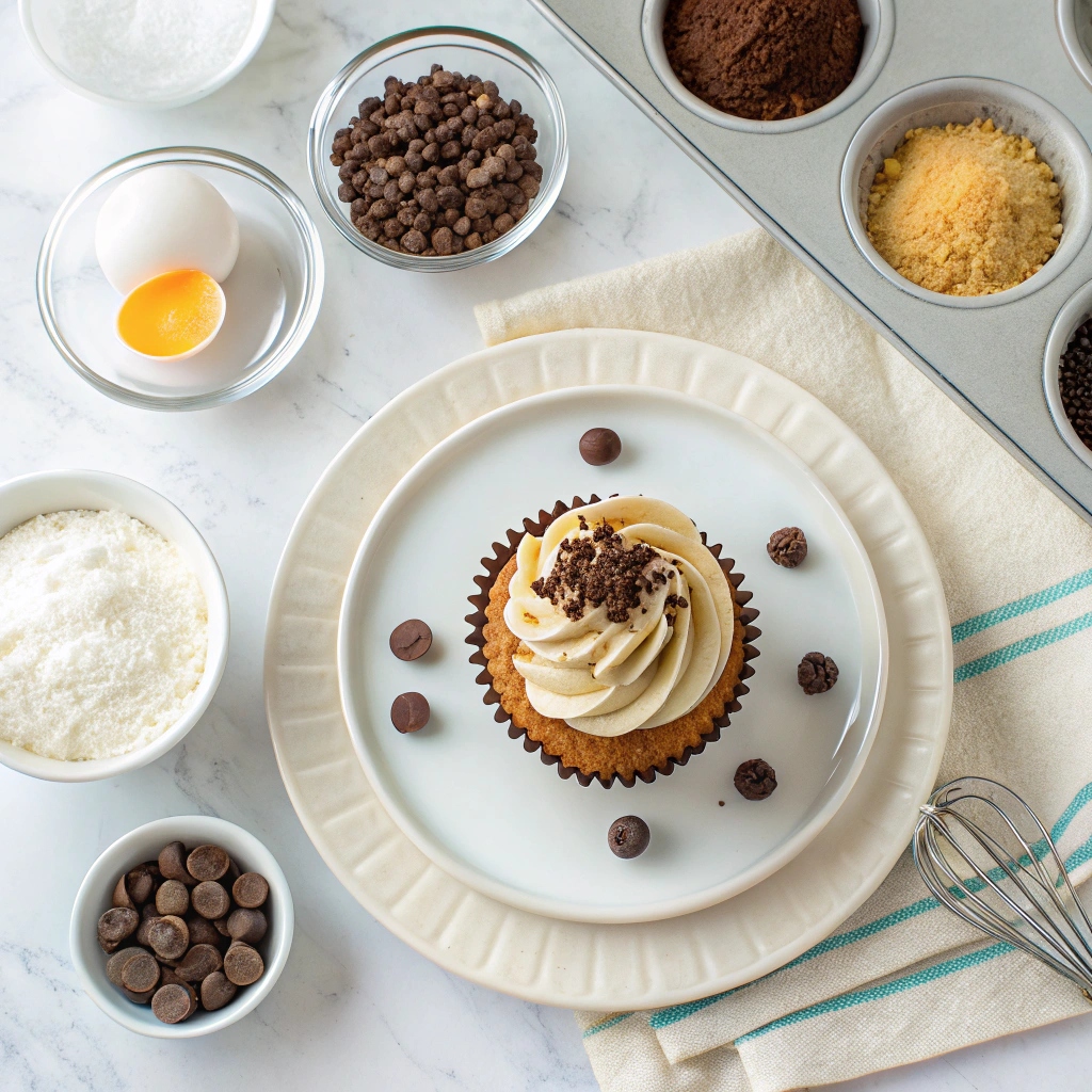 Copycat Starbucks Double Chocolate Chip Frappuccino Cupcakes Recipe ingredients