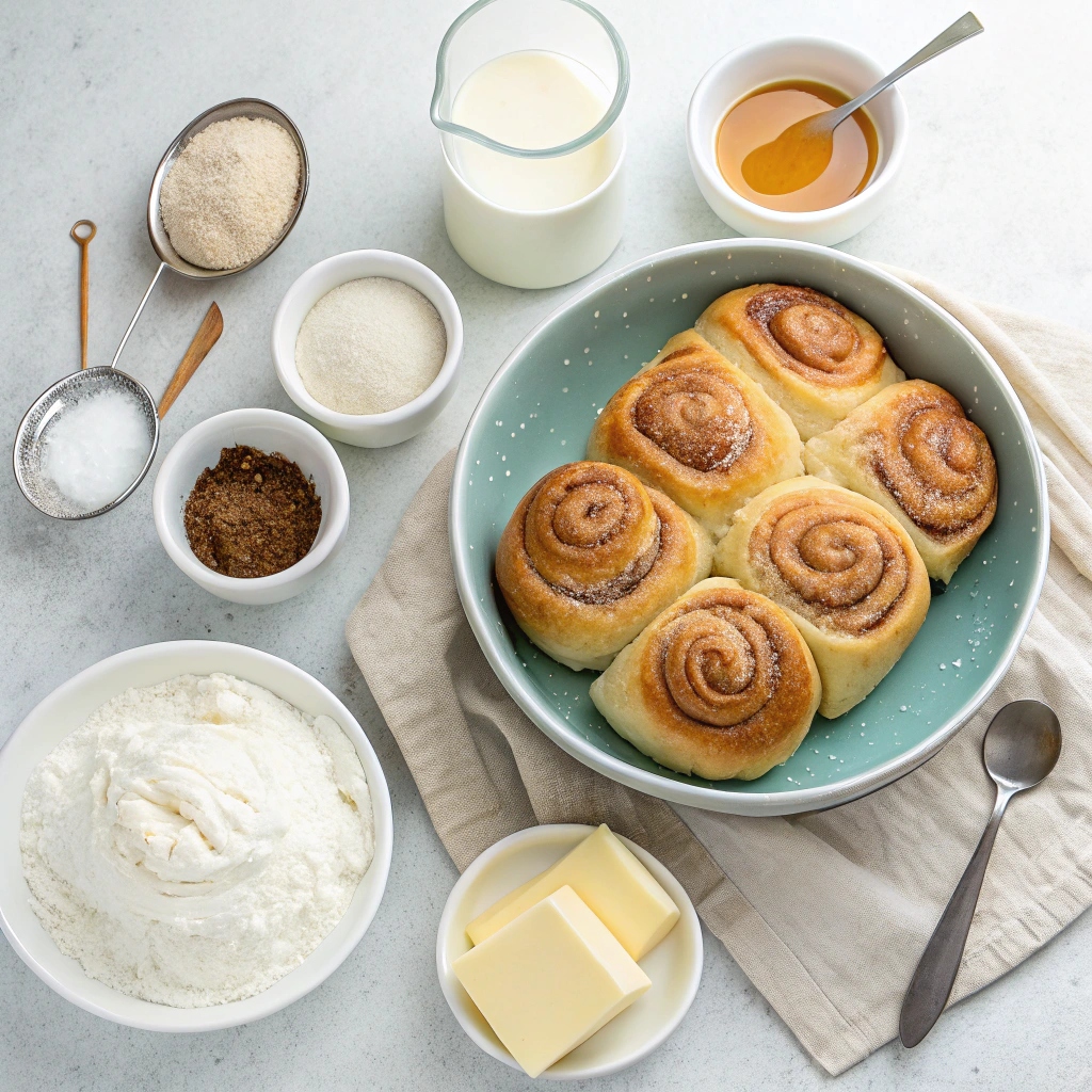 Easy Cinnamon Rolls (no yeast required) Recipe Ingredients