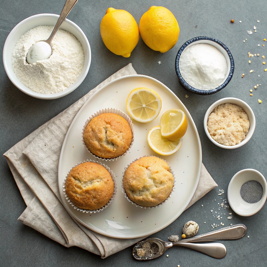 Lemon Muffins Recipe Ingredients