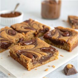 Nutella Swirl Blondies Recipe