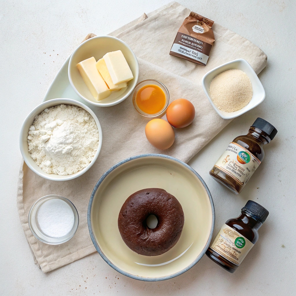 Old-Fashioned Chocolate Donuts Recipe Ingredients