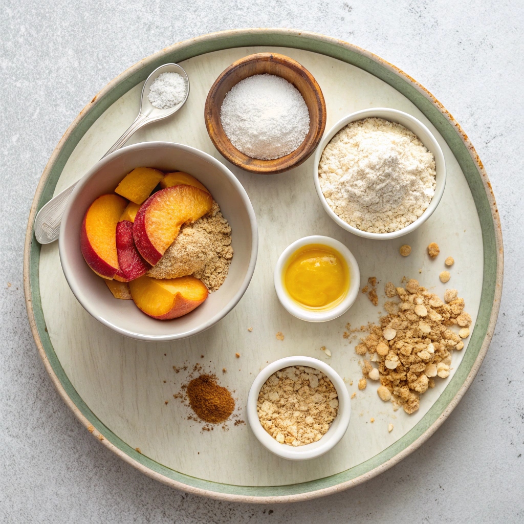 Peach Crisp Recipe Ingredients