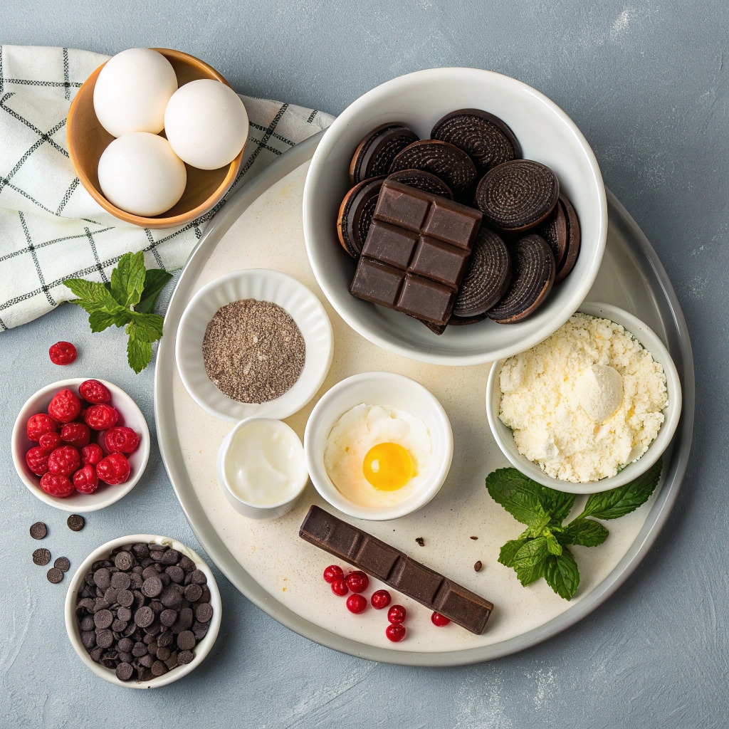 Peppermint Bark Cheesecake Recipe Ingredients