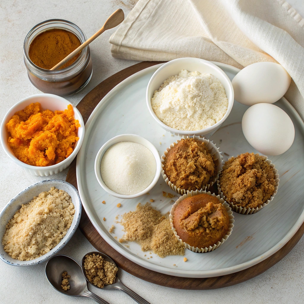 Pumpkin Cream Cheese Muffins Recipe Ingredients