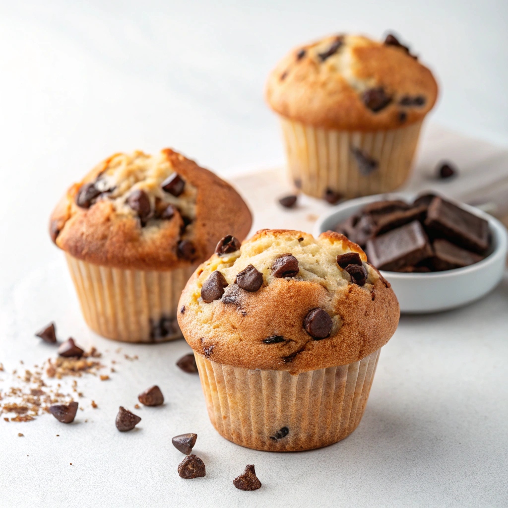 Sourdough Chocolate Chip Muffins