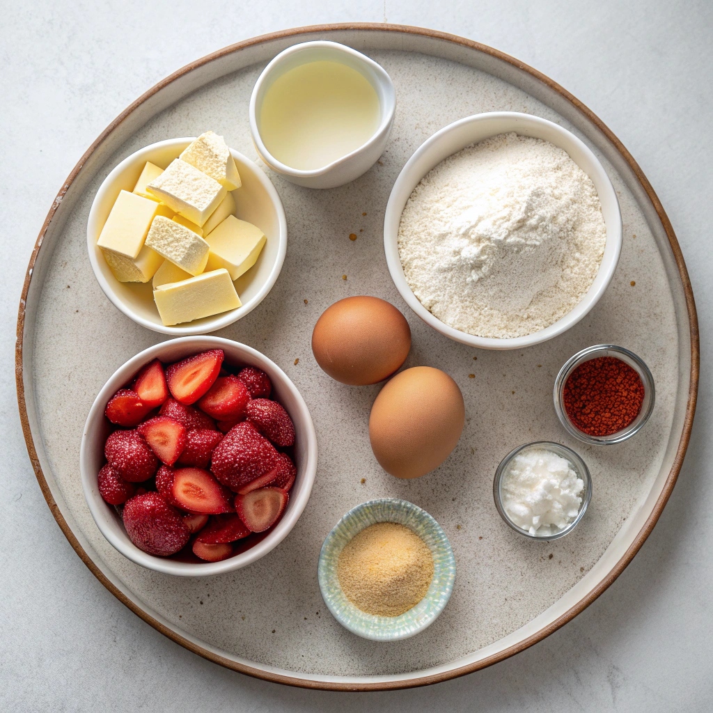 Strawberry Cookies Recipe Ingredients