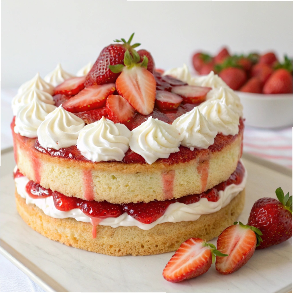 Strawberry Shortcake Cake Recipe