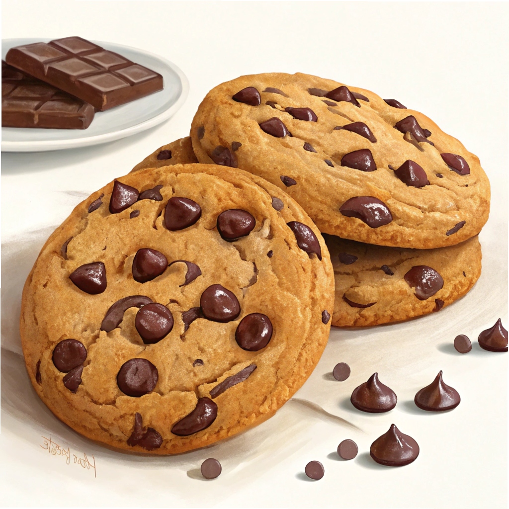 Big Thick Chocolate Chip Cookies Recipe