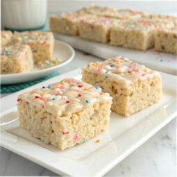 Cake Batter Rice Krispie Treats Recipe