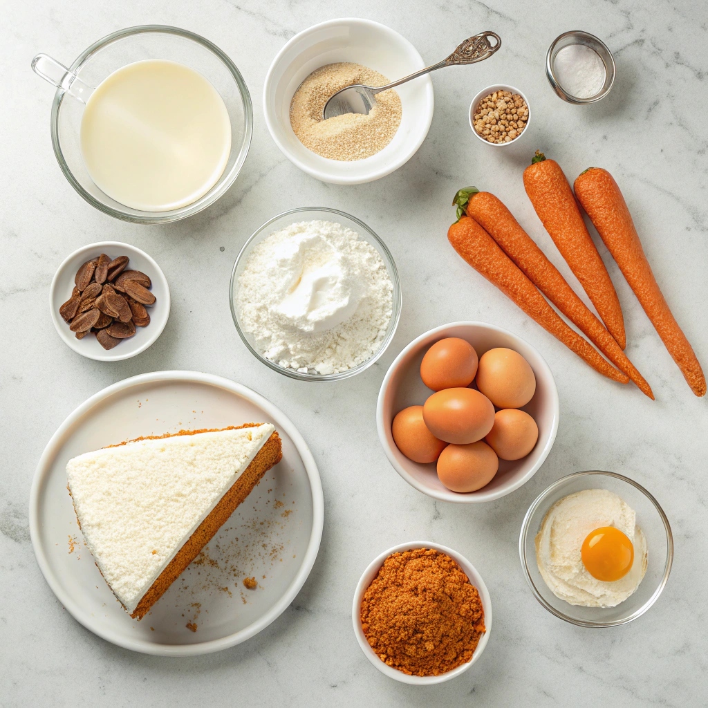 Carrot Cake Cheesecake Recipe Ingredients