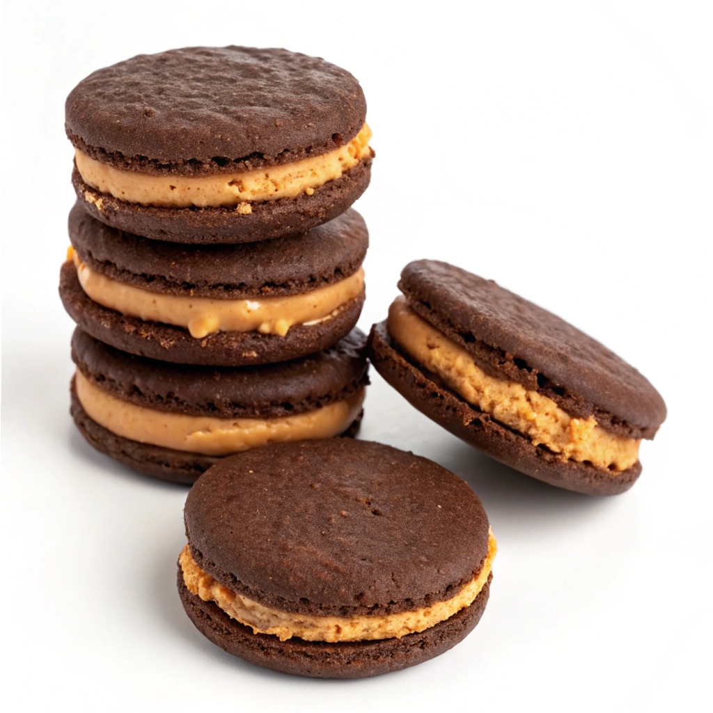 Chocolate Peanut Butter Sandwich Cookies Recipe