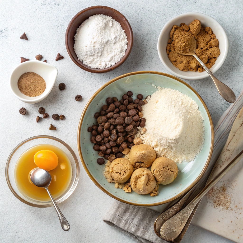 Chocolate Peanut Butter Thumbprint Cookies Recipe Ingredients