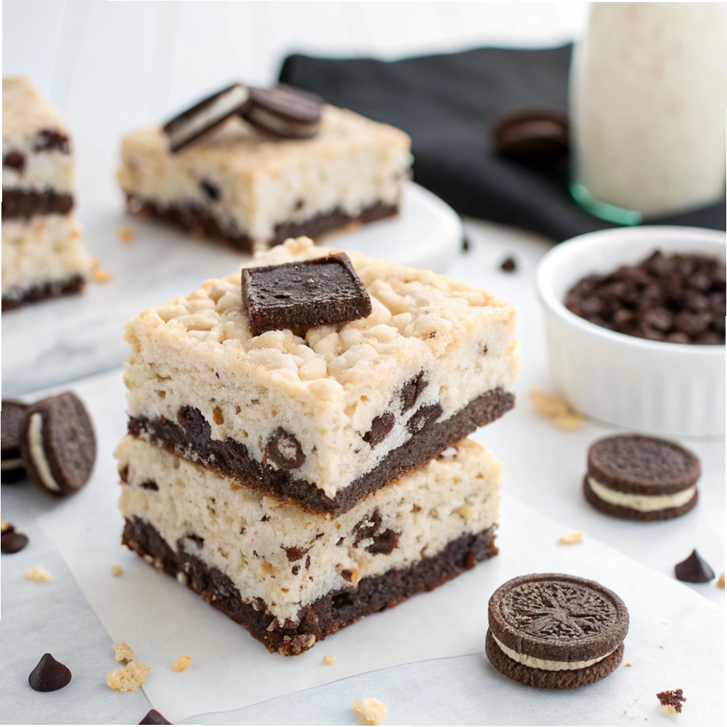 Cookies and Cream Rice Krispie Treats Recipe