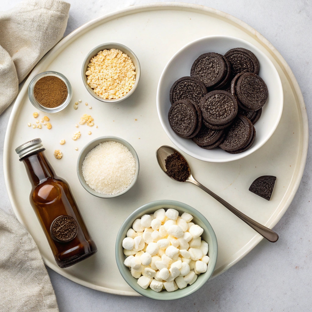 Cookies and Cream Rice Krispie Treats Recipe Ingredients