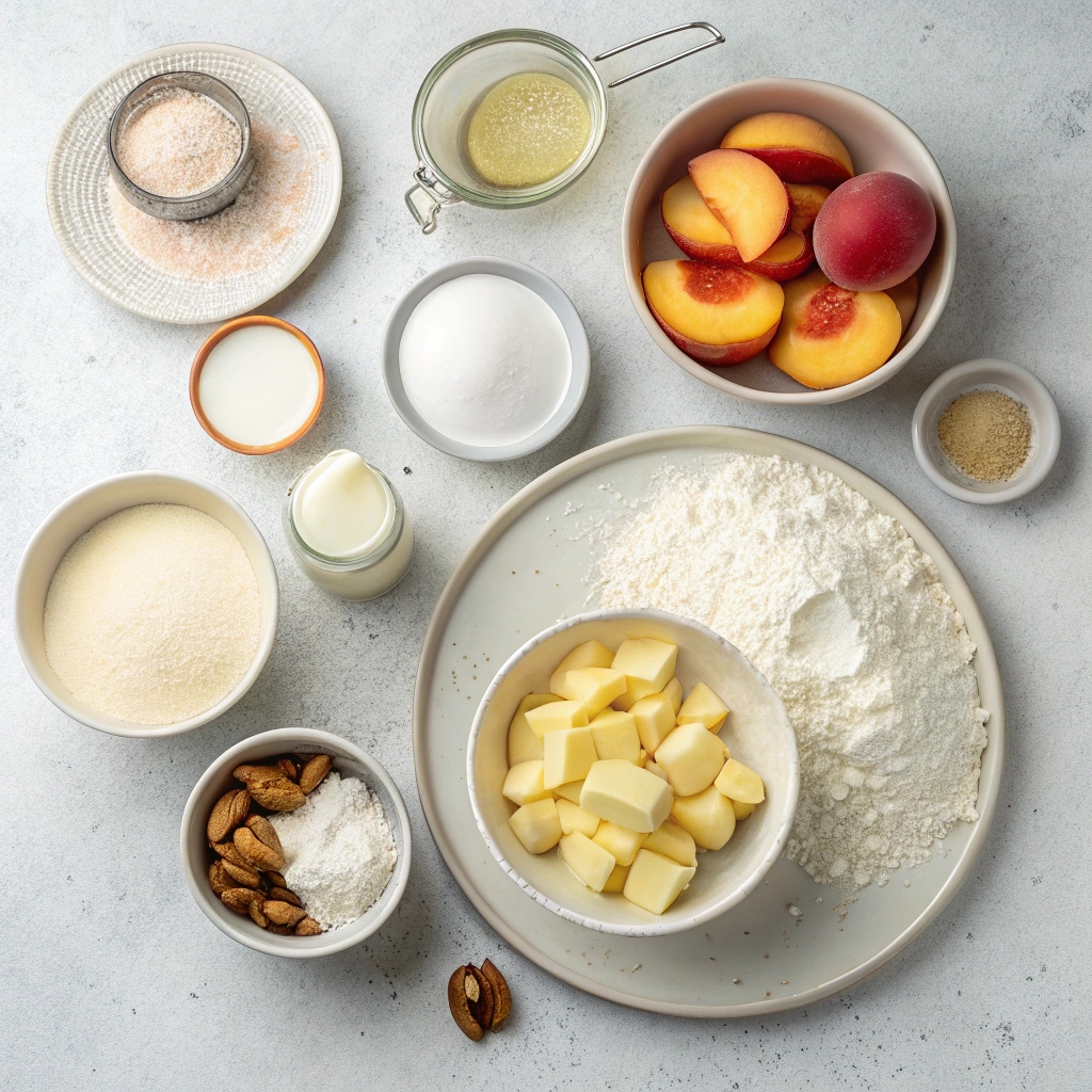 Peach Muffins Recipe Ingredients