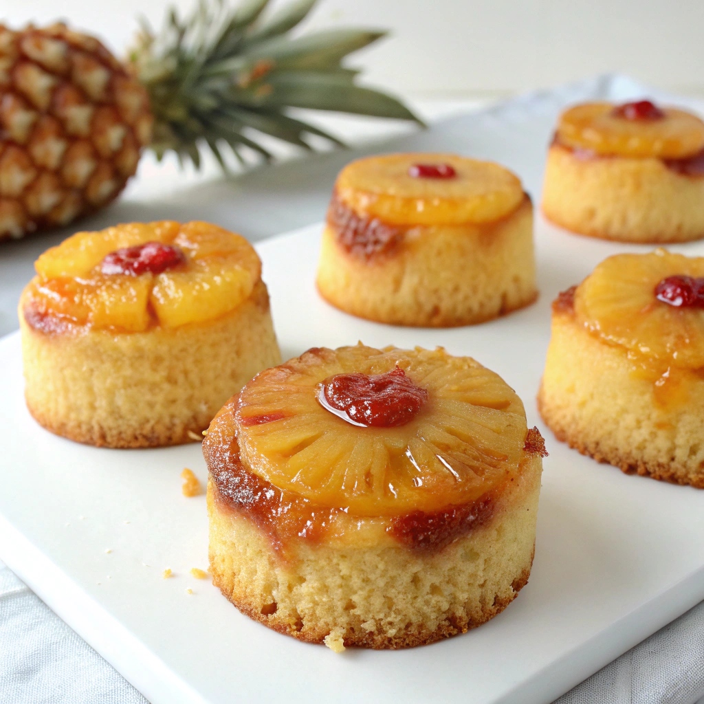 Pineapple Upside-Down Cupcakes